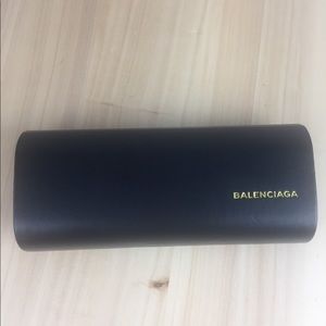 New Balenciaga Black Hard Optical Glasses Case